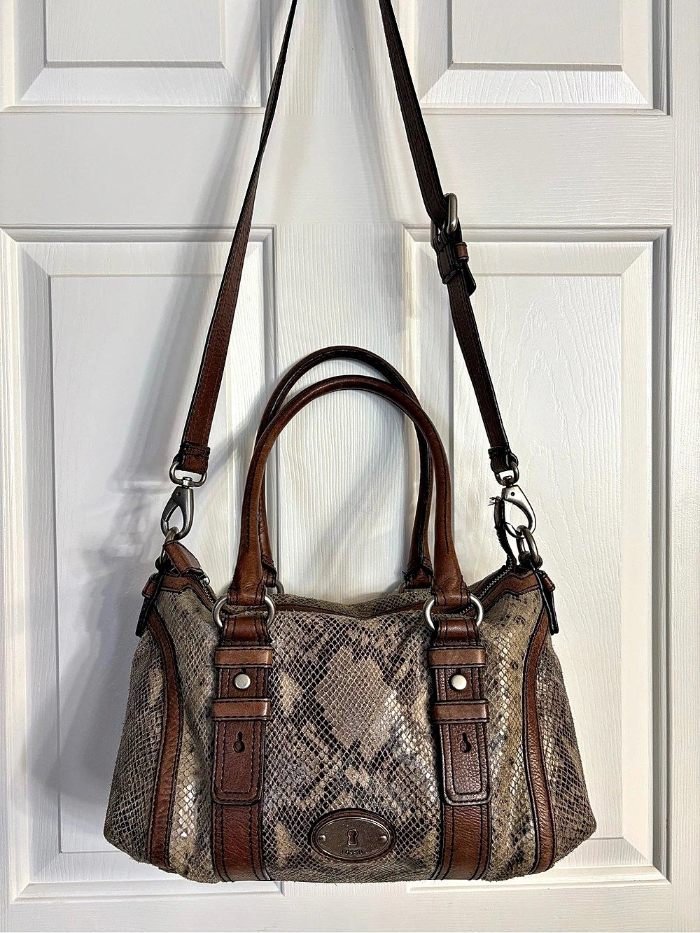 Fossil Maddox Python Satchel - Picture 2 of 14